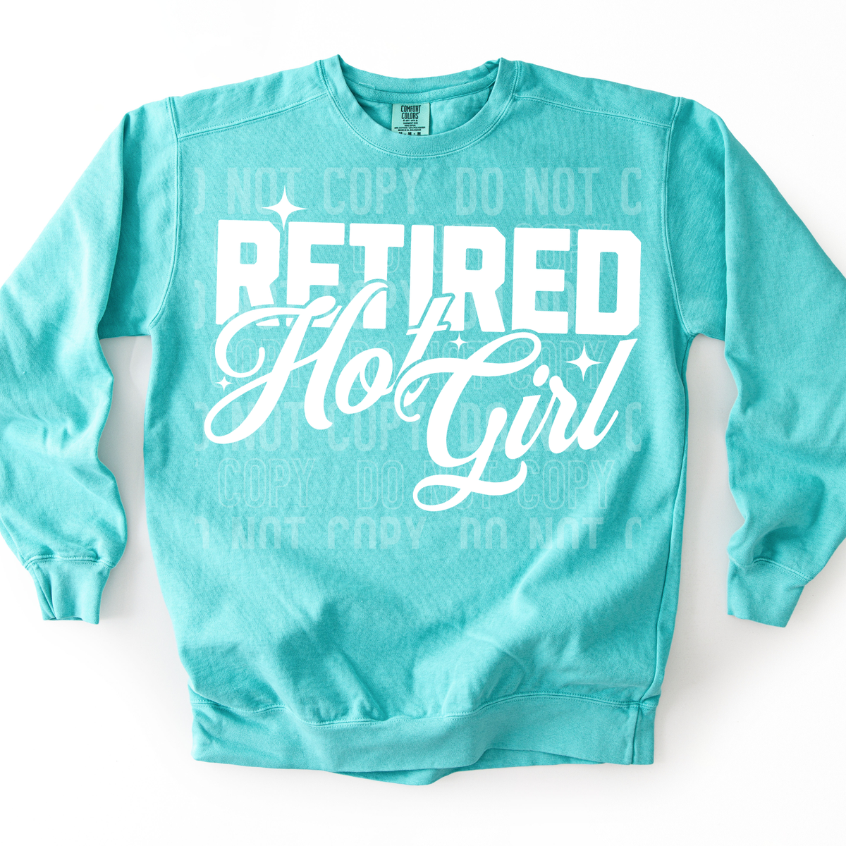 Retired hot girl WHITE (SBB) DTF Transfer