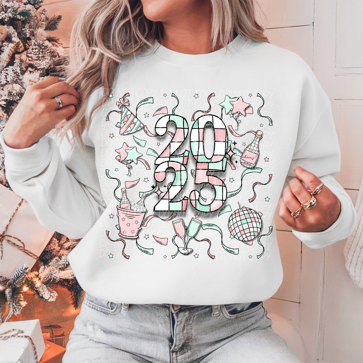 New Year 2025 74330 DTF Transfer