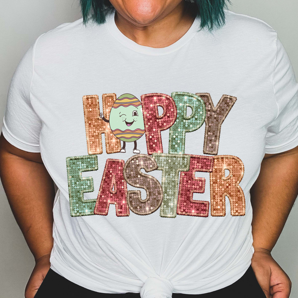 Hoppy easter with egg (CITY) 24289 DTF transfer