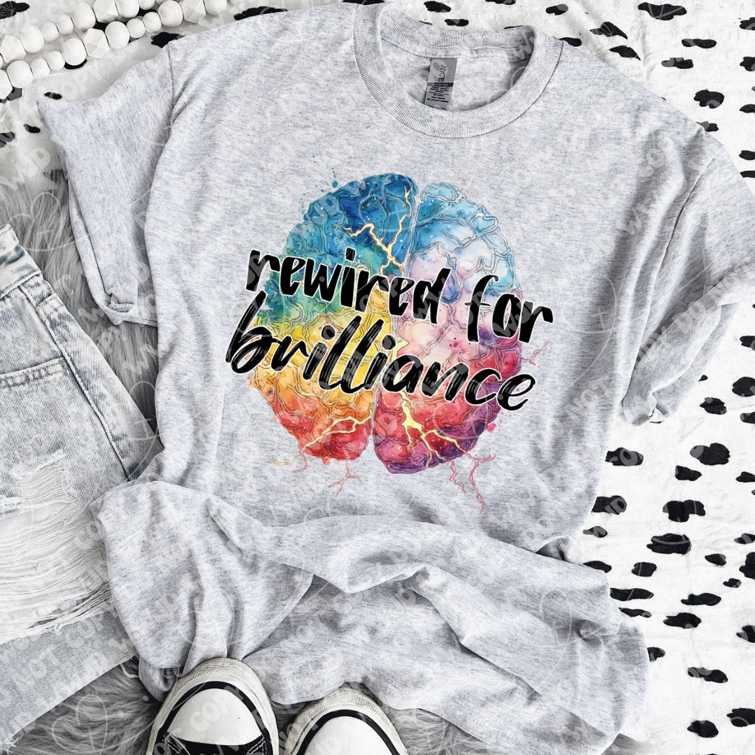 Rewired for brilliance (Vehement) 109581 DTF transfer