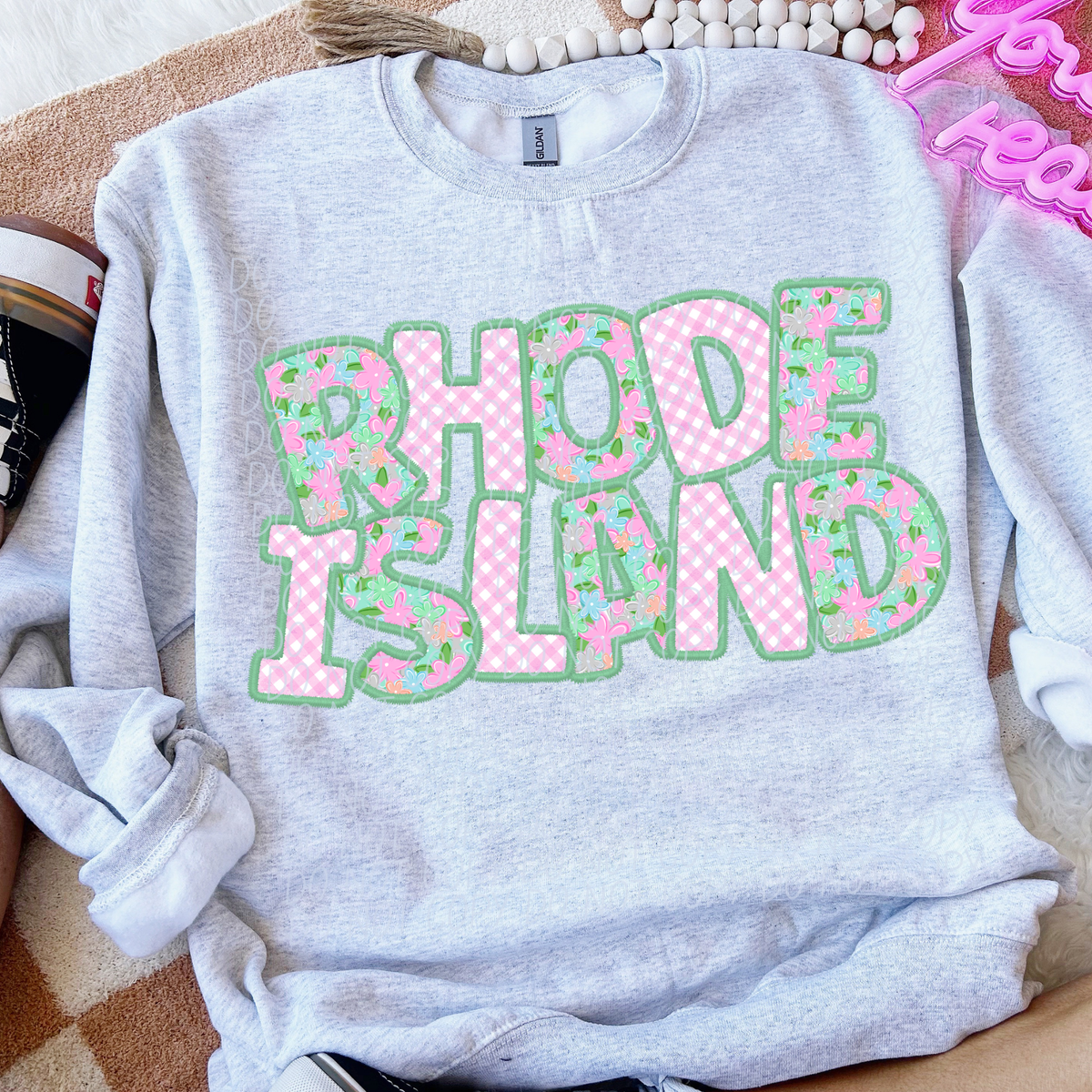 Spring floral state Rhode Island (City) DTF Transfer