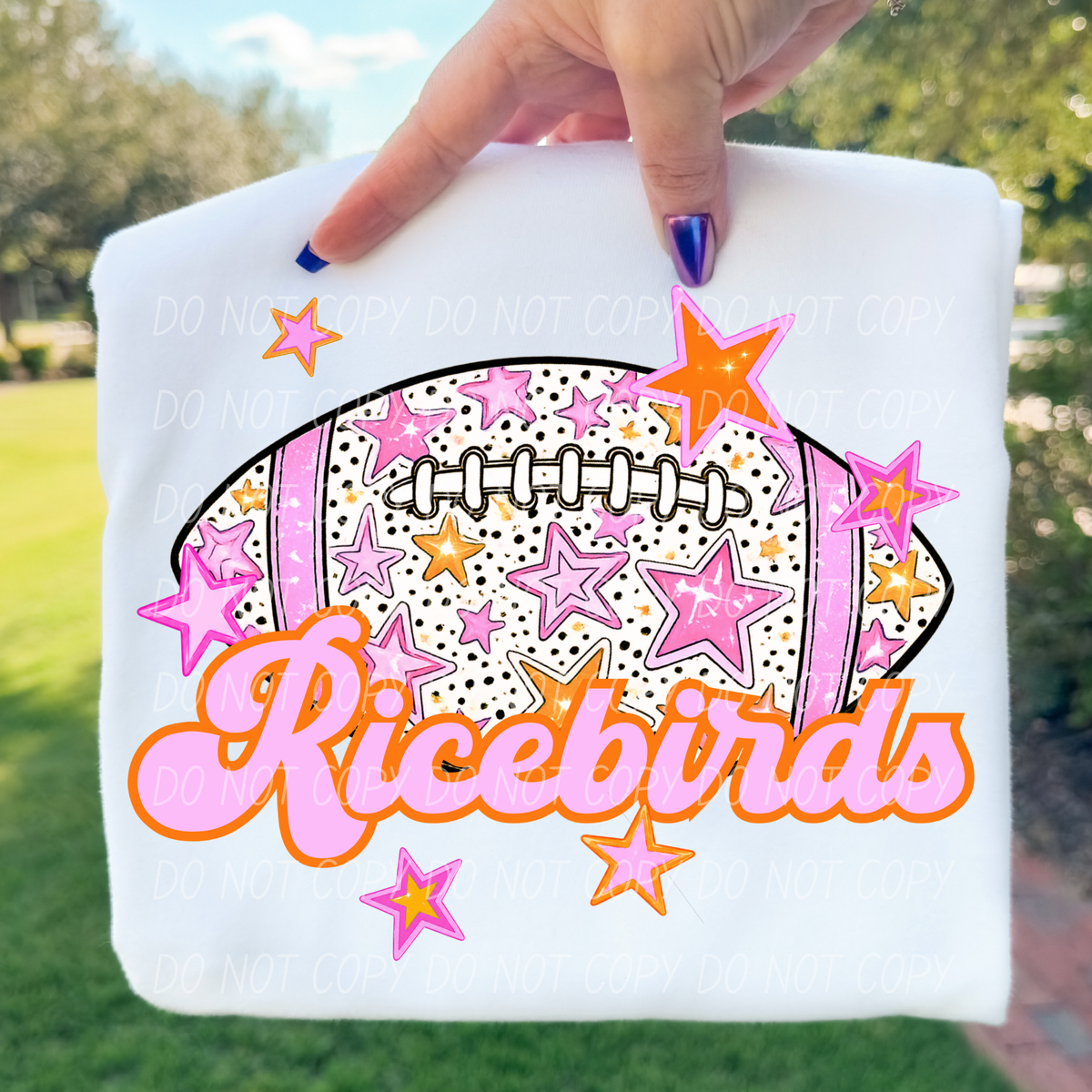 Ricebirds pink football (city) DTF transfer