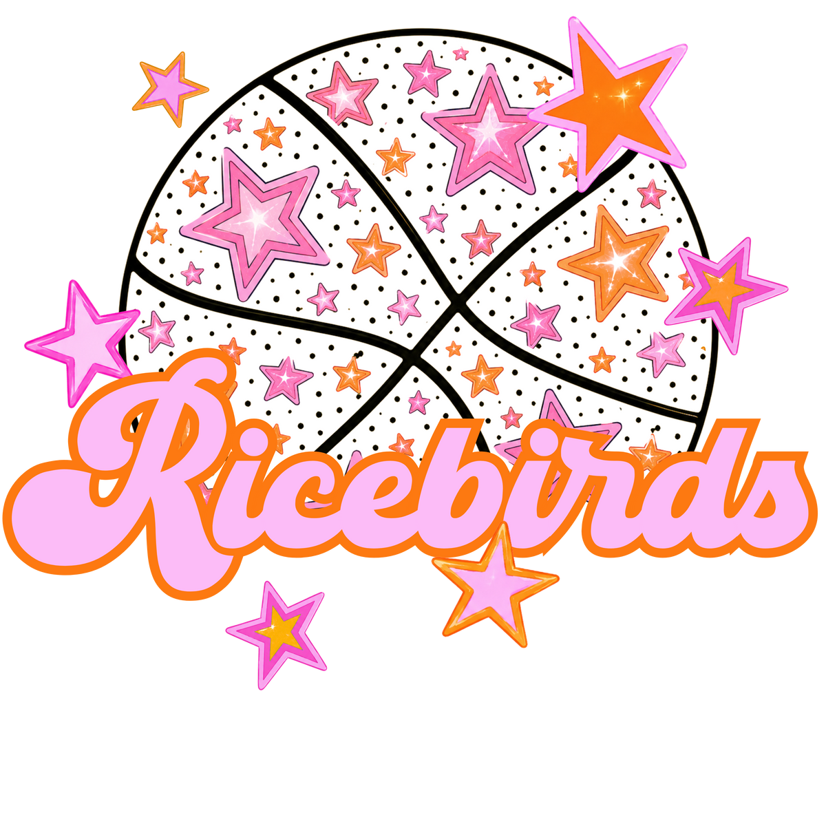 ricebirds pink basketball (city) DTF transfer