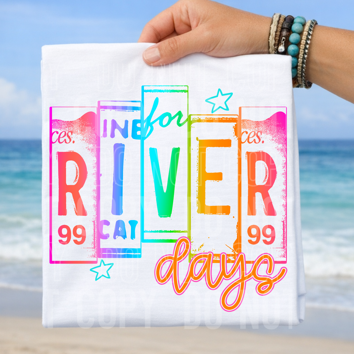River days license plates (SBB) DTF Transfer