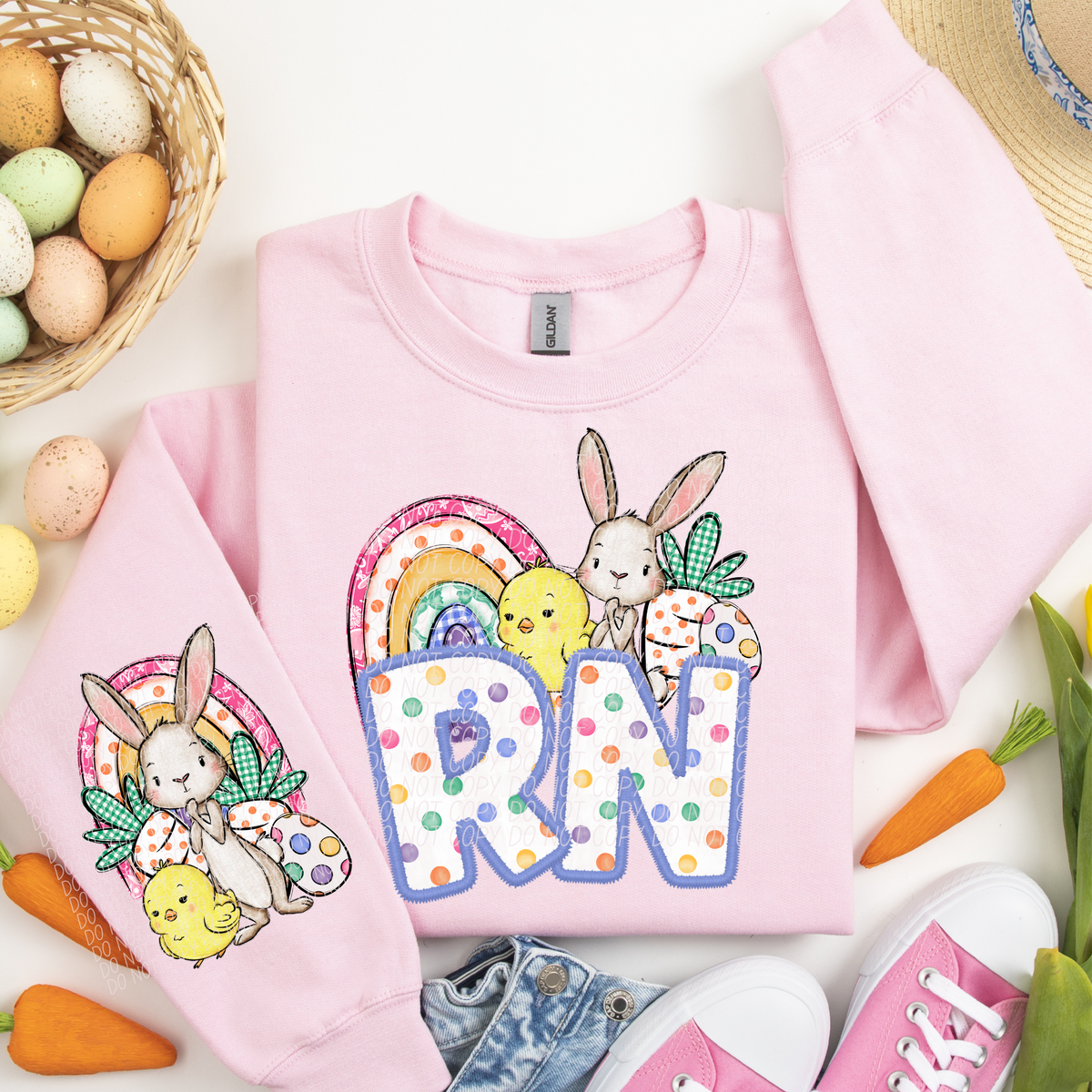 RN rainbow chick bunny (CITY) DTF transfer