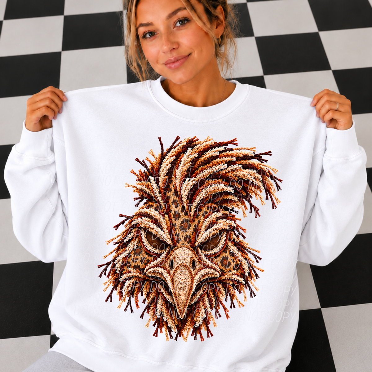 roadrunners leopard fringe mascot (city) DTF Transfer