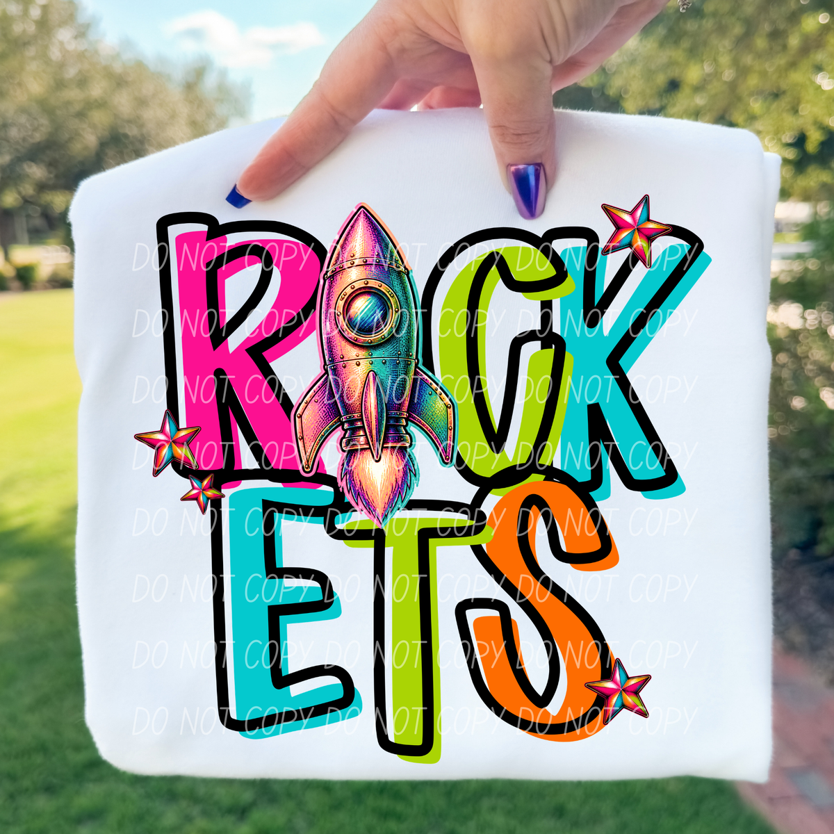 Rockets Friday night neon (City) DTF Transfer