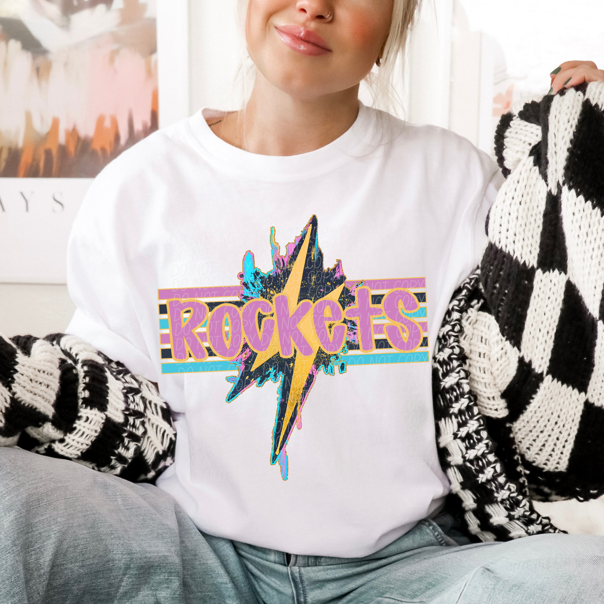 Rockets Geode Bolt (CITY) DTF transfer