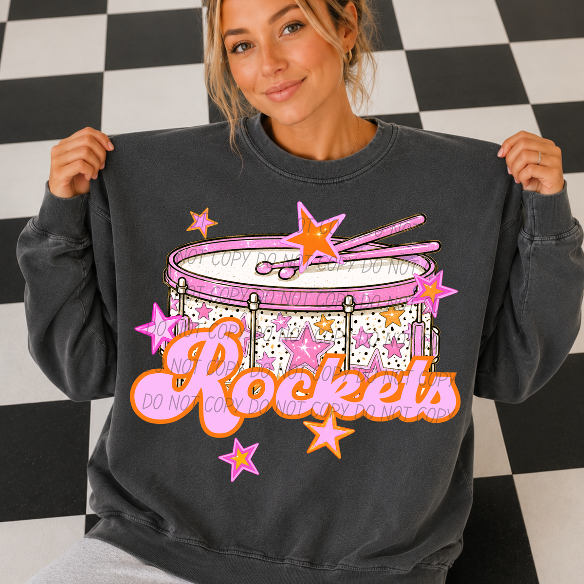 rockets pink band (city) DTF transfer
