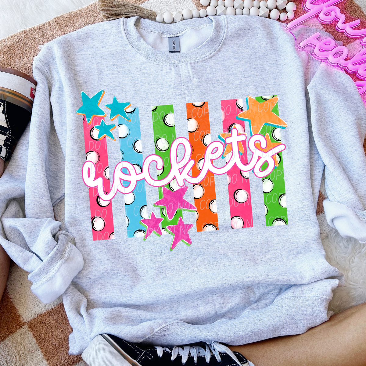 rockets polkadot pride (city) DTF Transfer