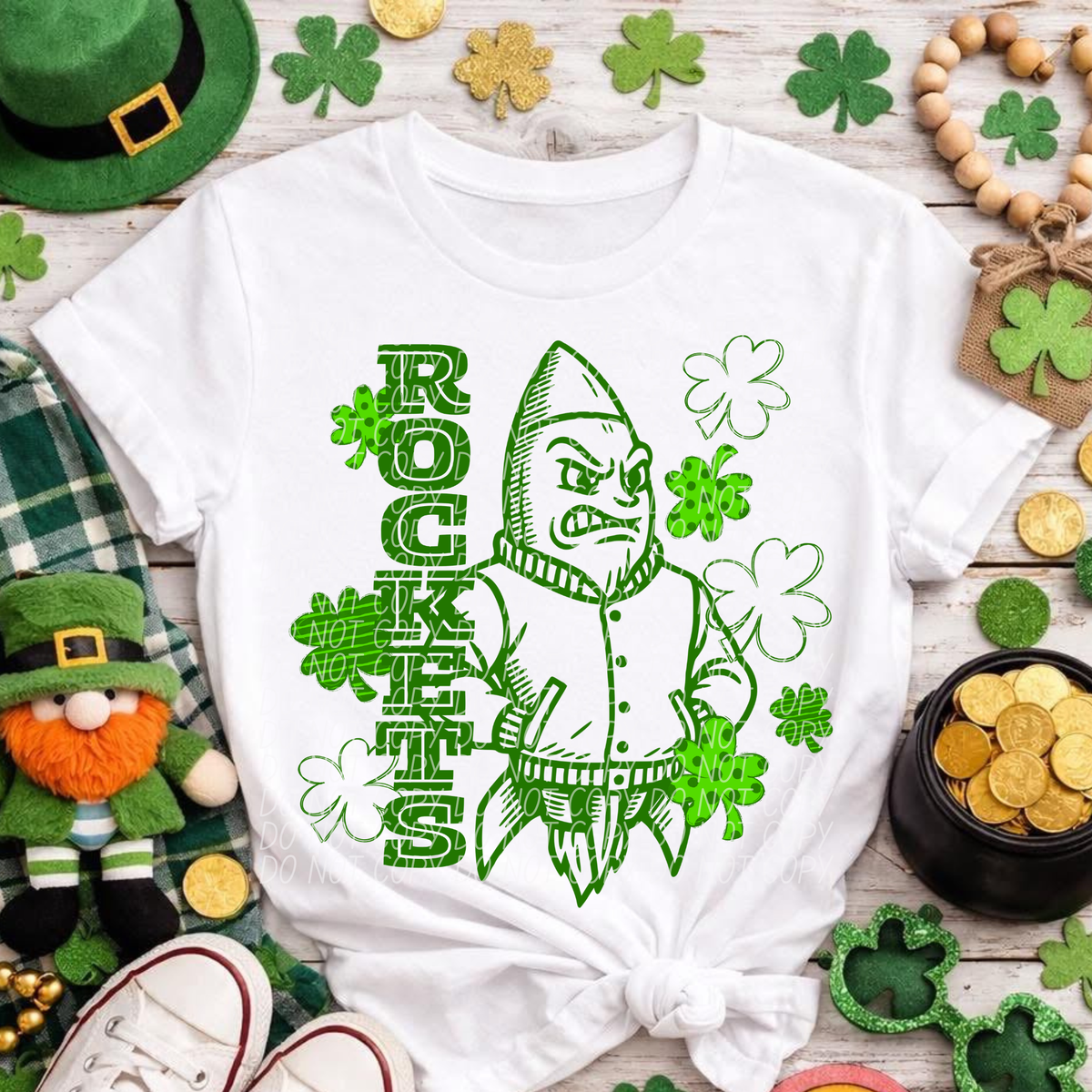 Letterman Clover Rockets (City) DTF transfer