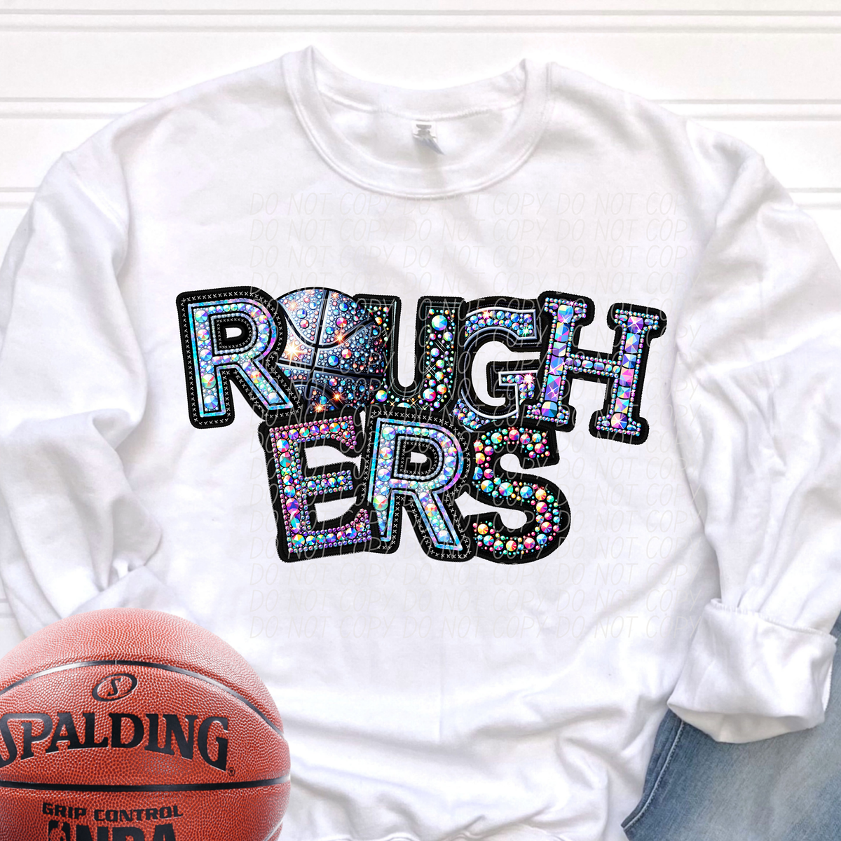 Roughers Basketball Rhinestone (CITY) 66654 DTF transfer
