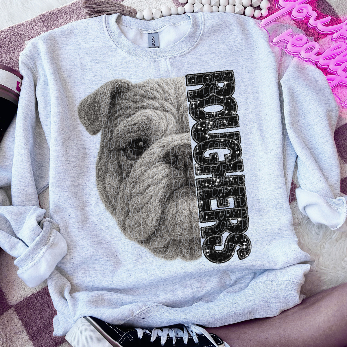 Roughers faux glitter faux yarn (City) DTF Transfers