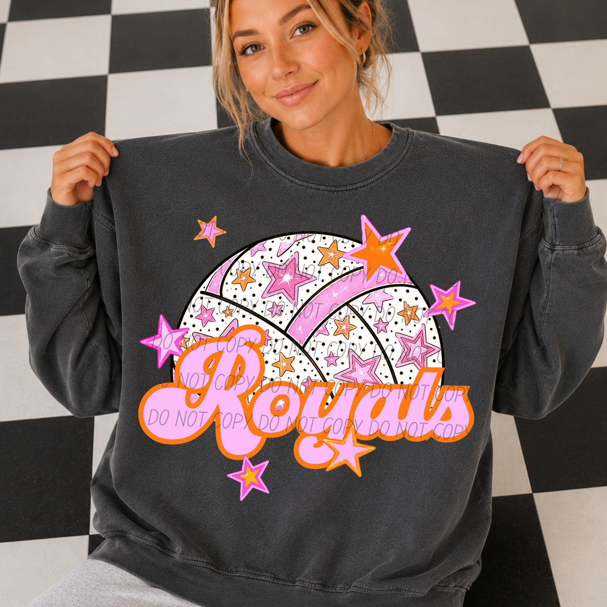royals pink volleyball (city) DTF transfer
