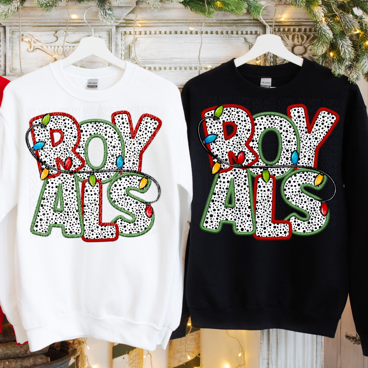 Royals Christmas Light Mascots (City) DTF Transfer