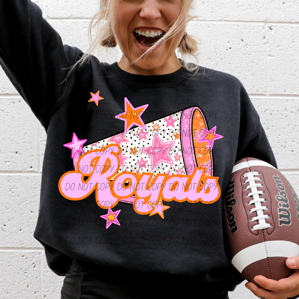 Royals pink cheer (city) DTF transfer