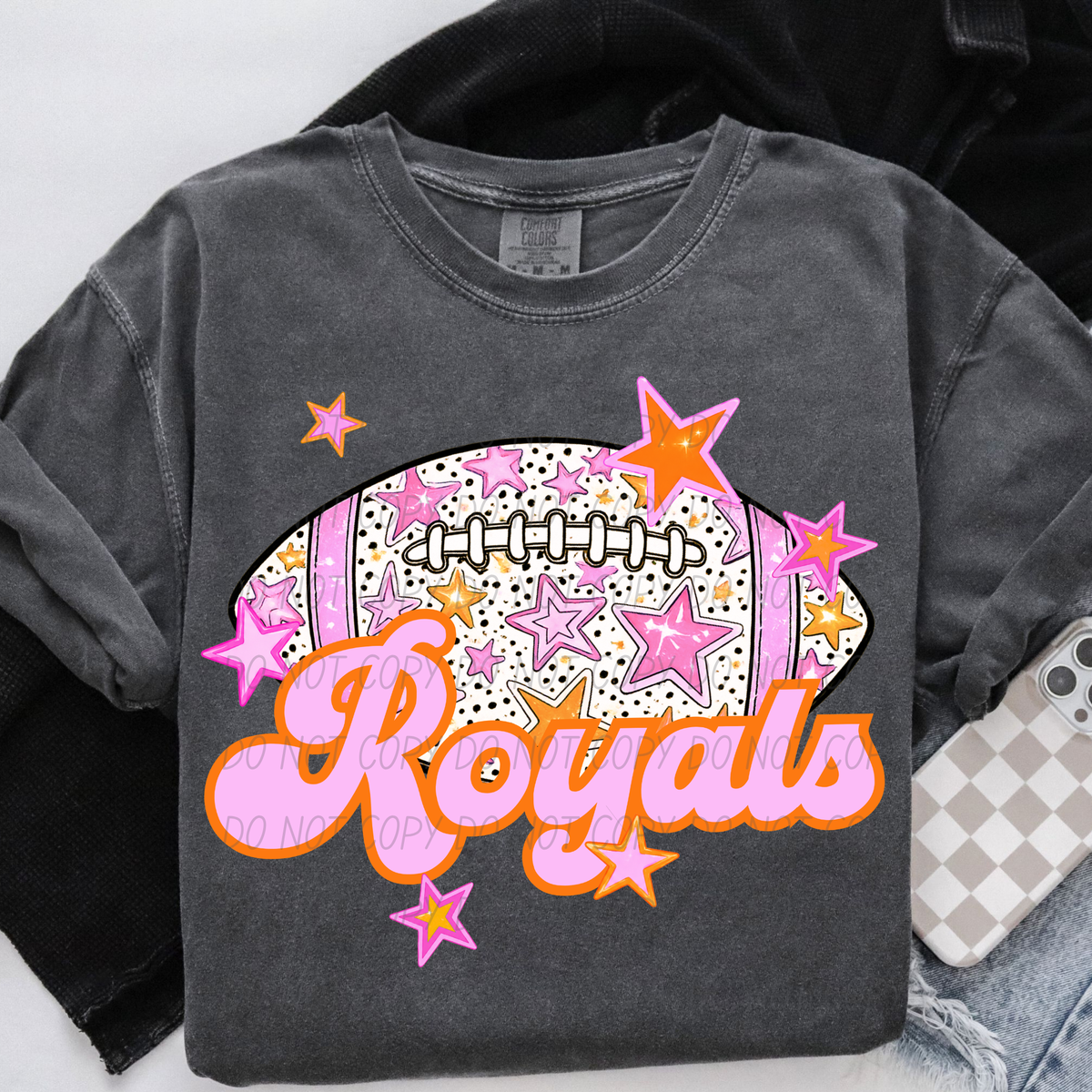 Royals pink football (city) DTF transfer