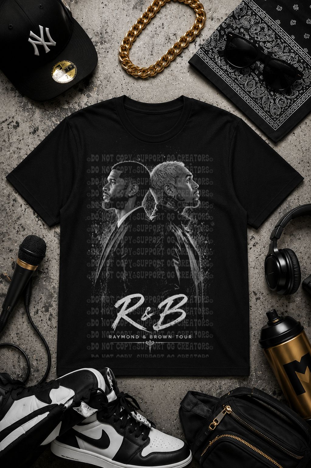 r&b monochrome (starlight) DTF Transfer