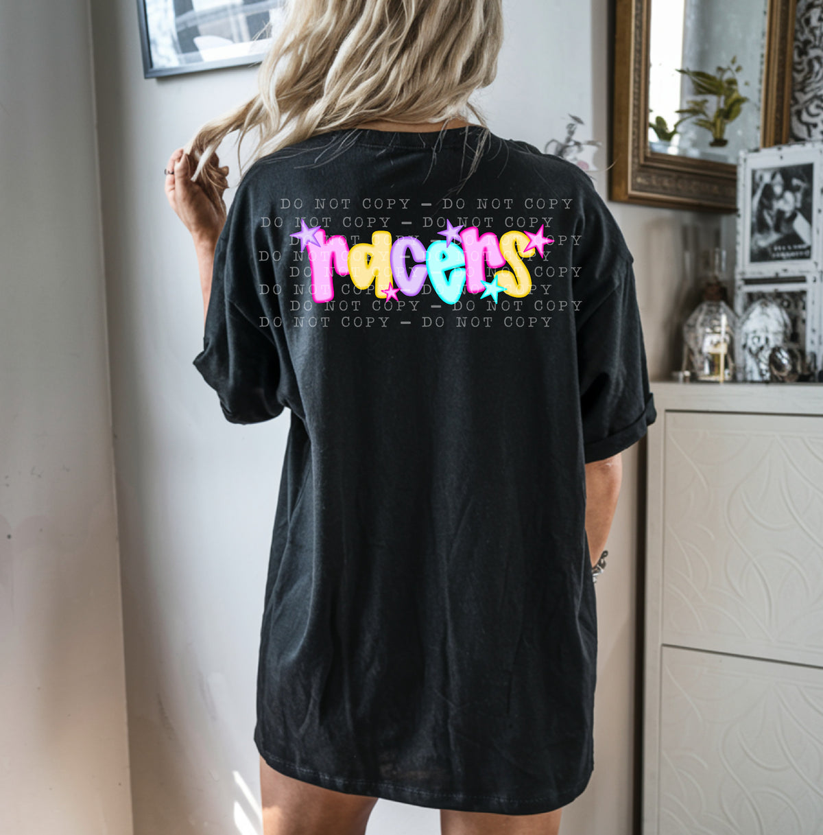 Racers With Stars - Neon 104782 DTF transfer