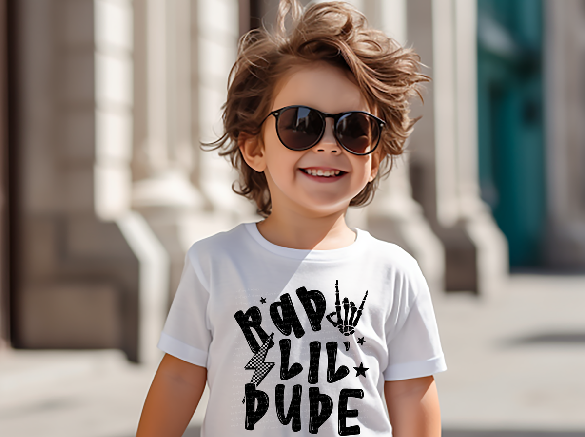 Rad Lil' Dude Black 86349 DTF Transfer