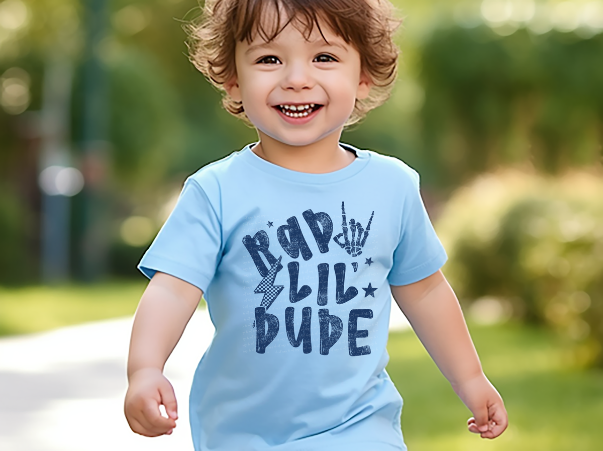 Rad Lil' Dude Blue Grunge 86350 DTF Transfer