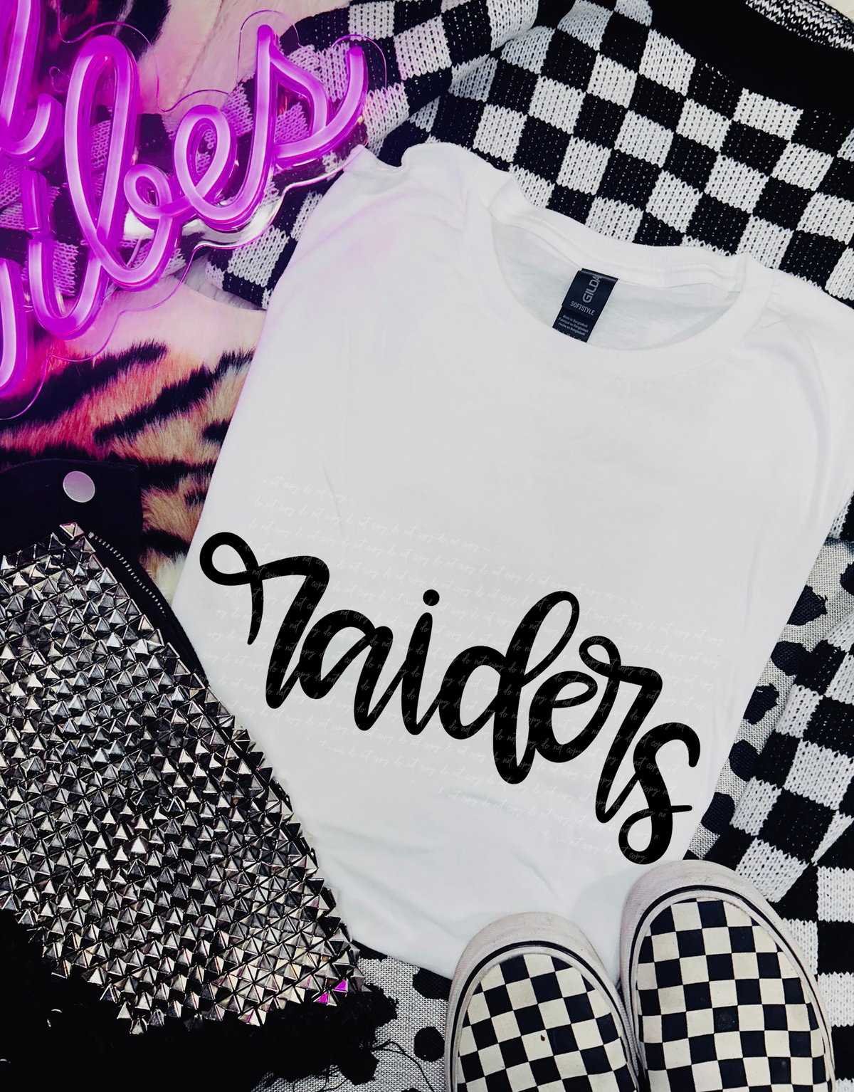Raiders Hand Lettered 54128 DTF transfer