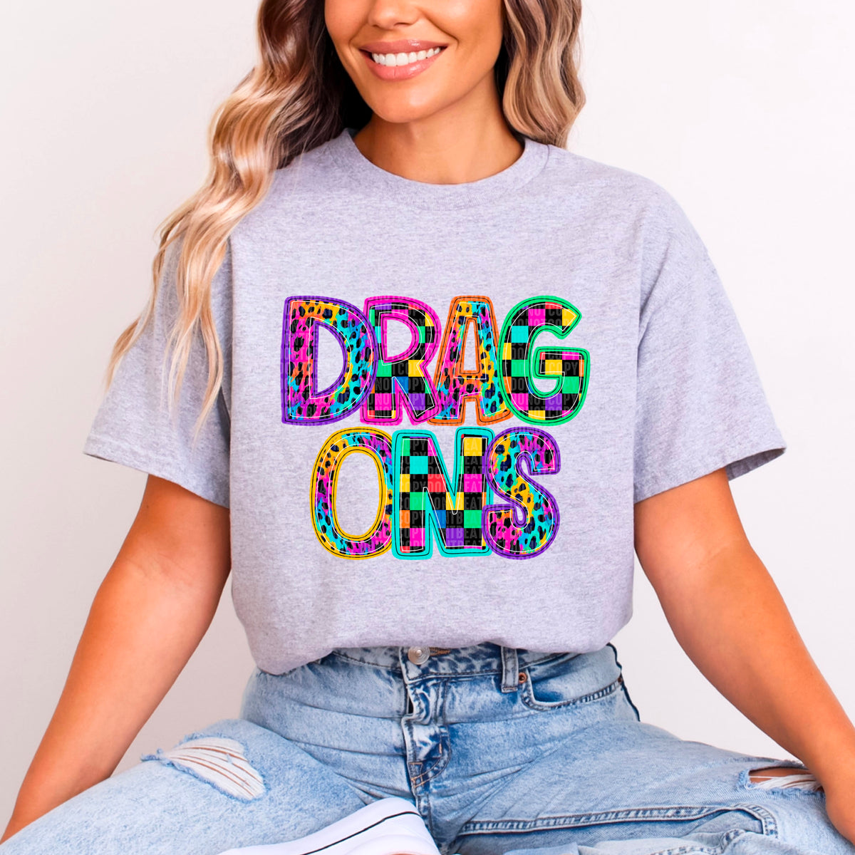 Dragons/Rainbow (SDD) DTF Transfer