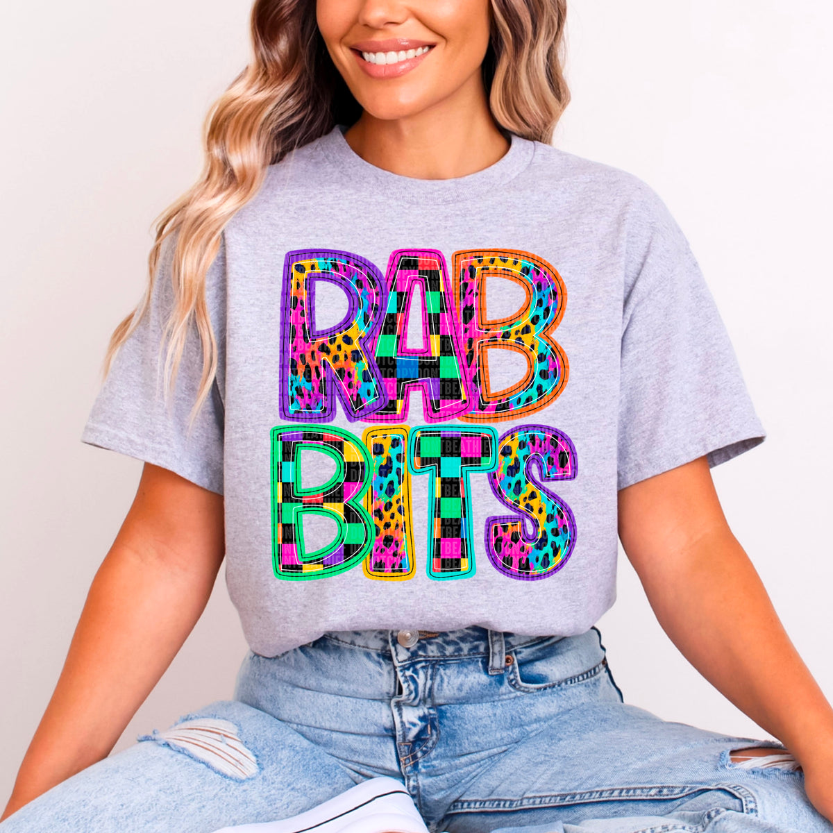 Rabbits/Rainbow (SDD) DTF Transfer