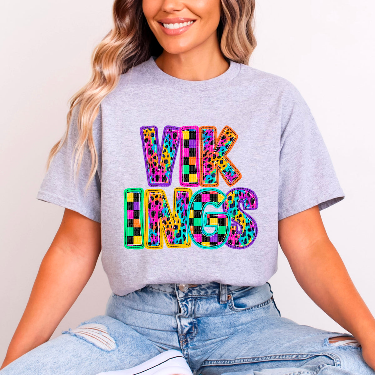 Vikings/Rainbow (SDD) DTF Transfer