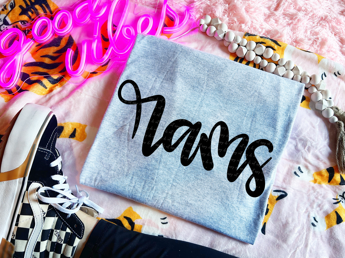 Rams Hand Lettered 54129 DTF transfer