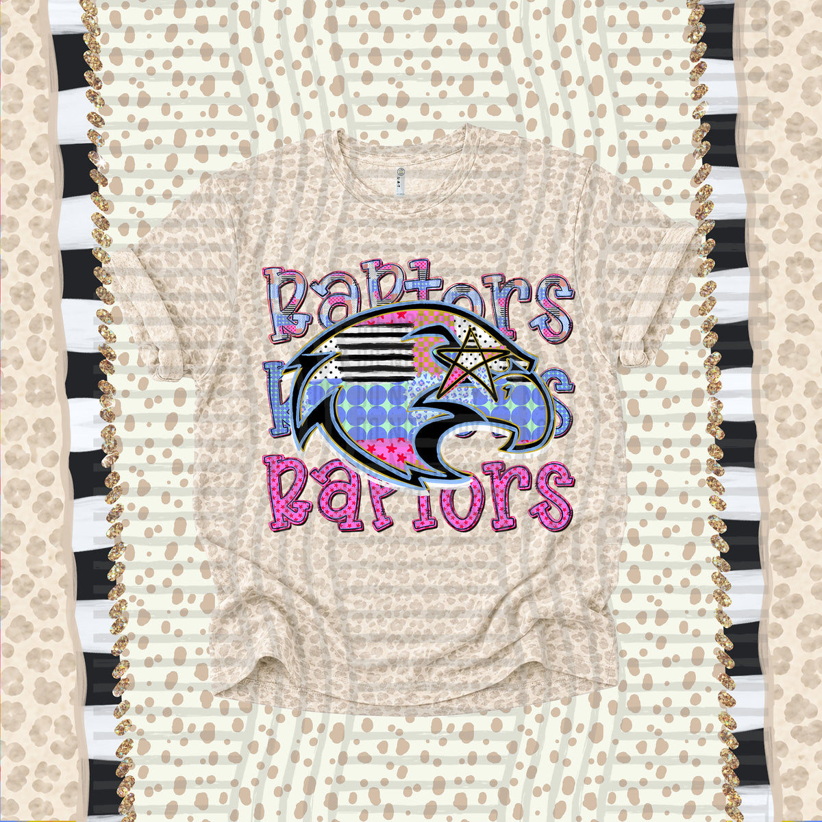 Raptors-Dolly Doodle Print (Caplinger) DTF Transfer
