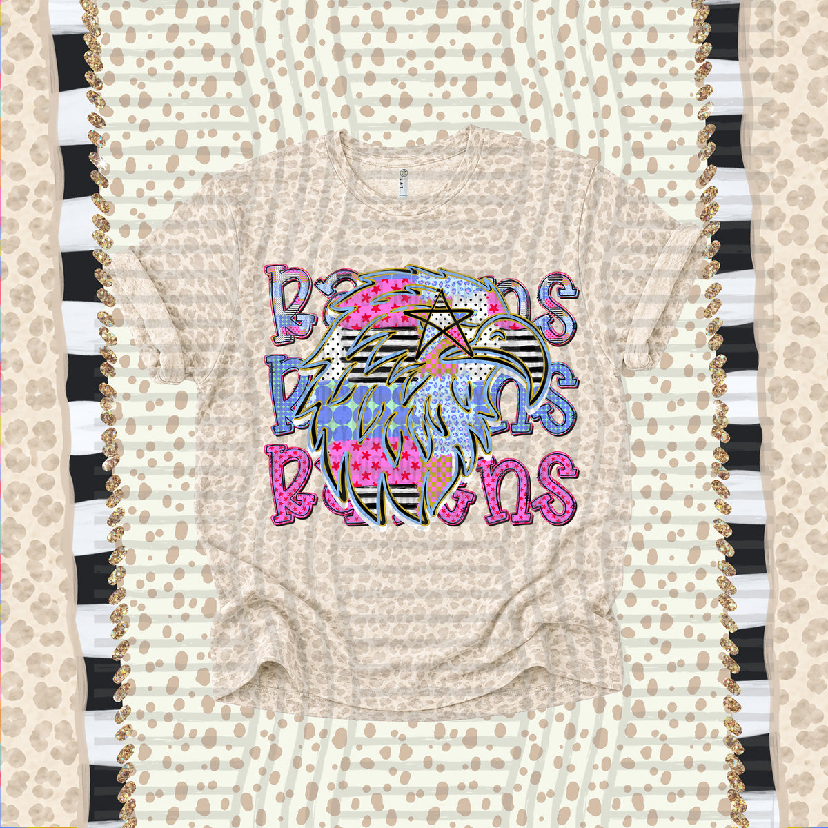 Ravens-Dolly Doodle Print (Caplinger) DTF Transfer