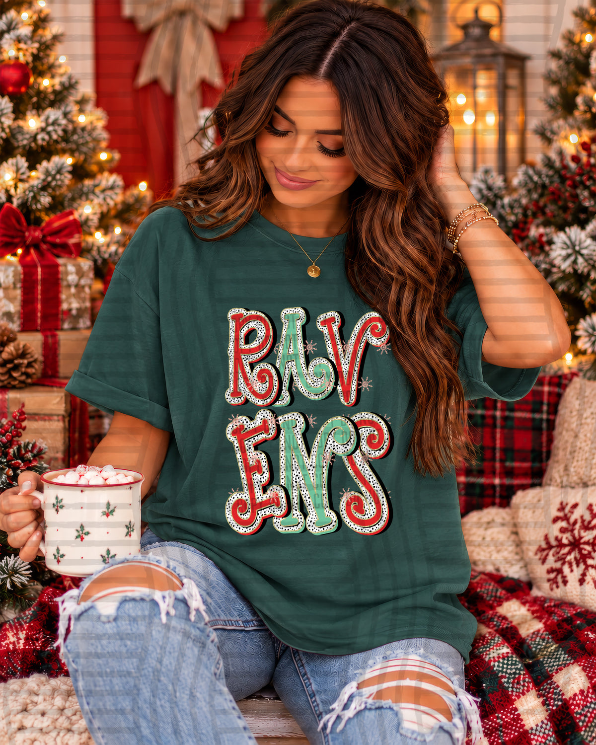ravens merry dots (caplinger) DTF Transfer