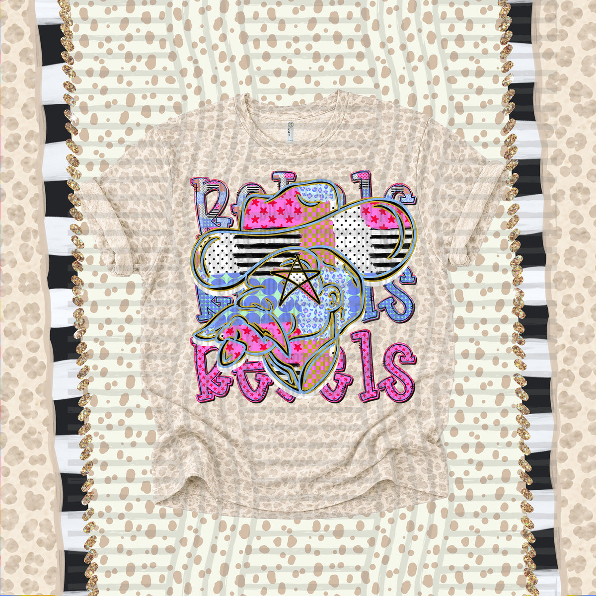 Rebels-Dolly Doodle Print (Caplinger) DTF Transfer