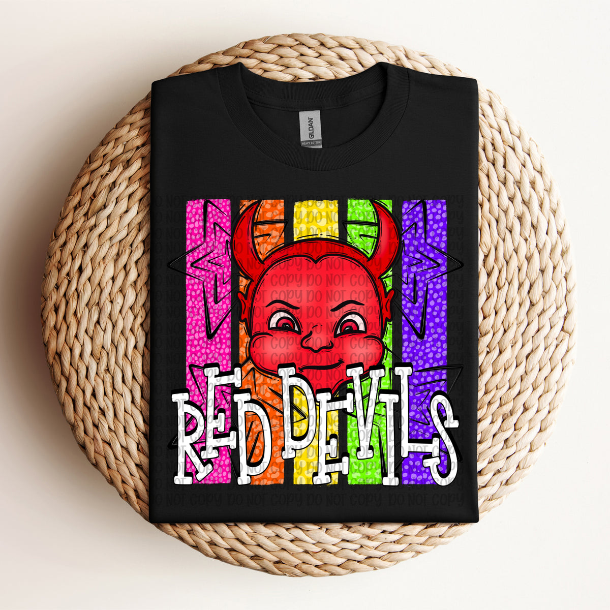 Red Devils neon stripes (VP) DTF Transfer