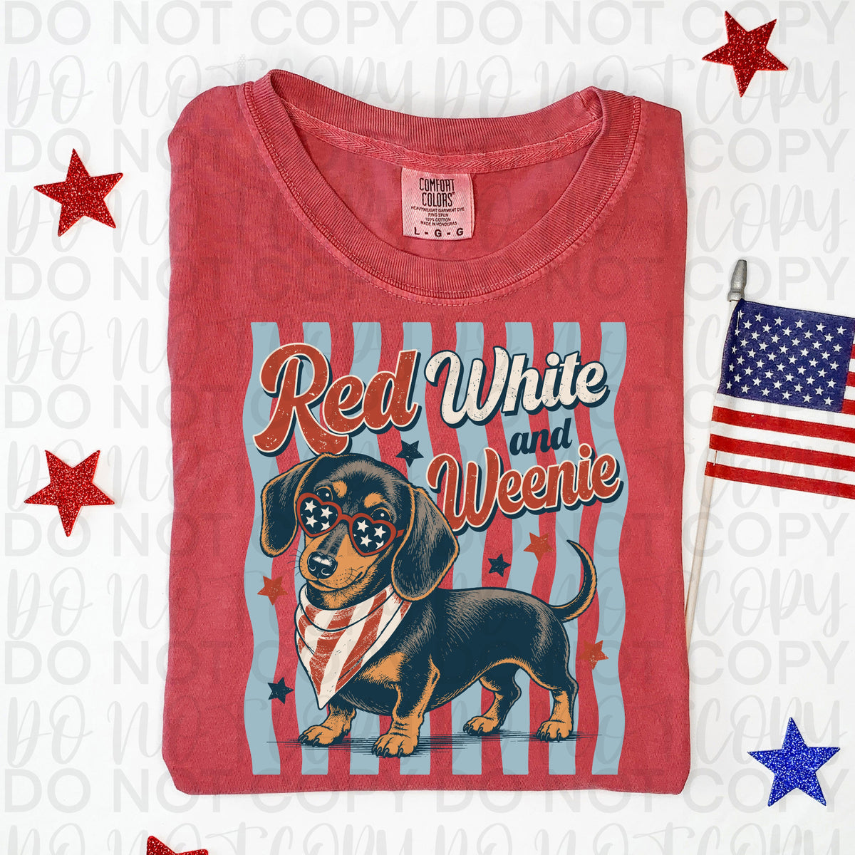 Red white & weenies (UAC) DTF Transfer