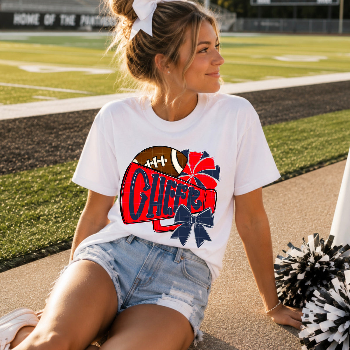 Red navy cheer collection (SDD) DTF Transfer