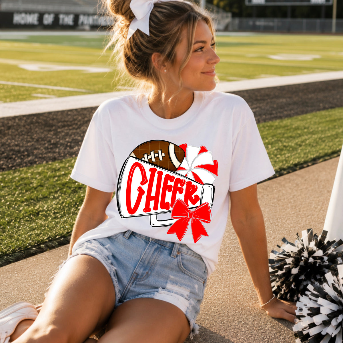 Red white cheer collection (SDD) DTF Transfer