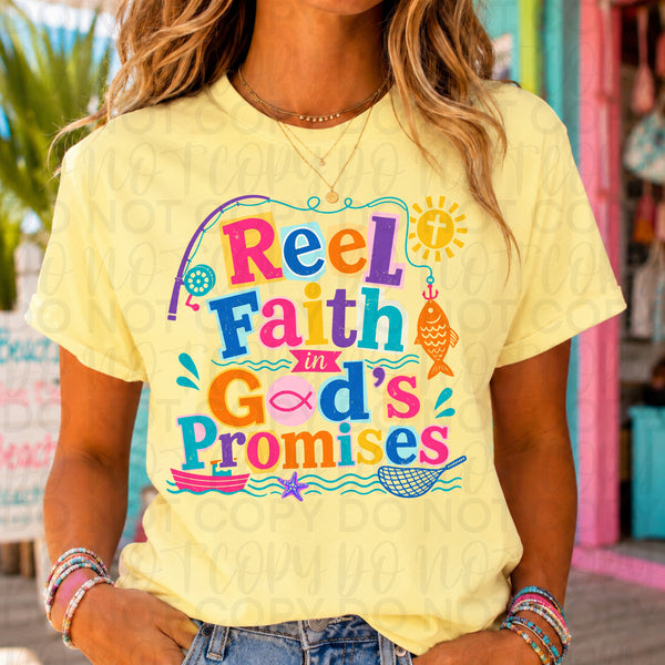 Reel faith and gods promise (UAC) DTF Transfer