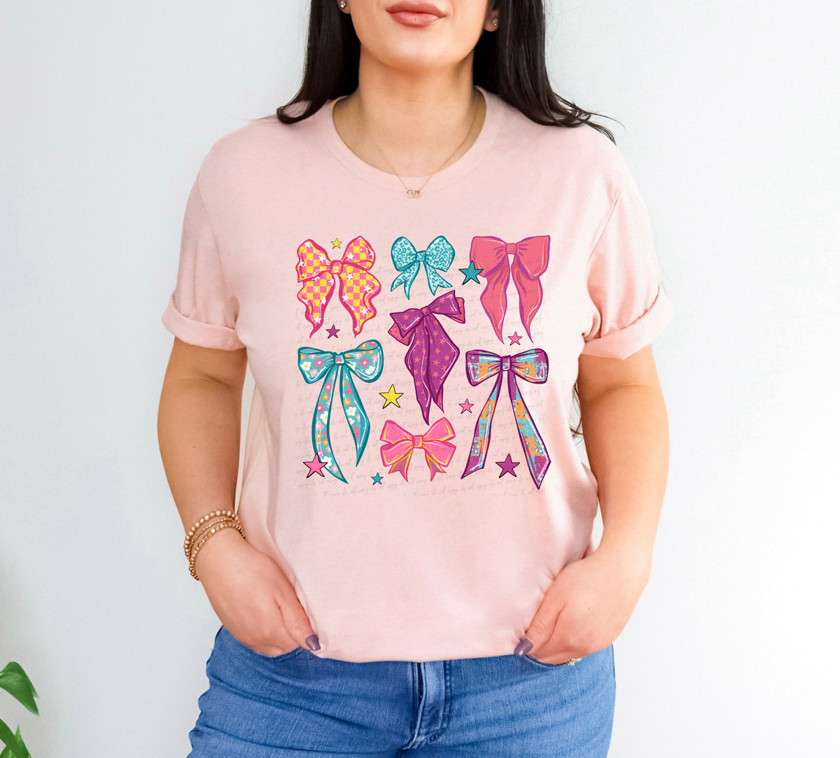 Retro Bows Collage 111787 DTF transfer