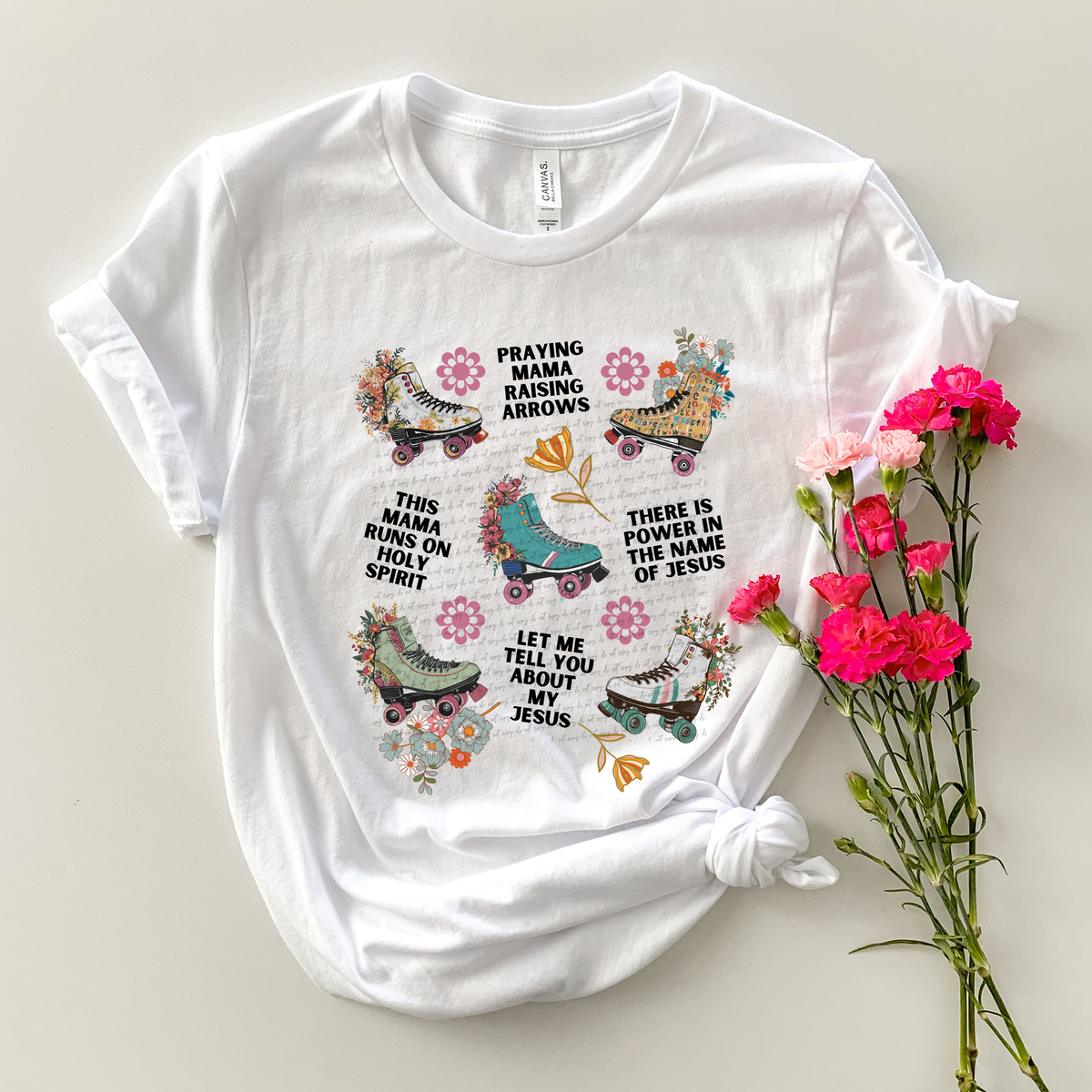 Retro Christian Mama Collage Roller Skating (Back Print) 81384 DTF Transfer