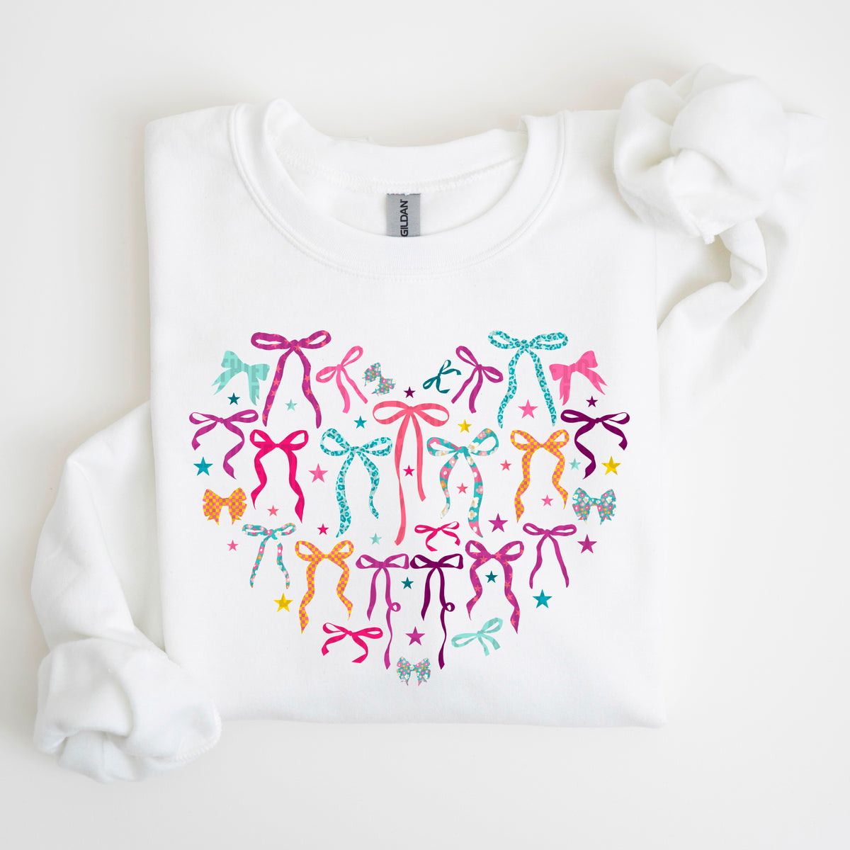 Retro Heart Bows 104450 DTF transfer
