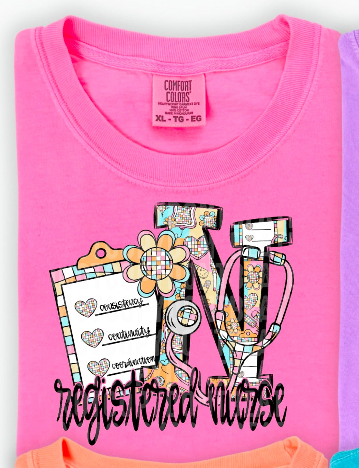 Retro Groovy Registered Nurse (SDD) DTF transfer