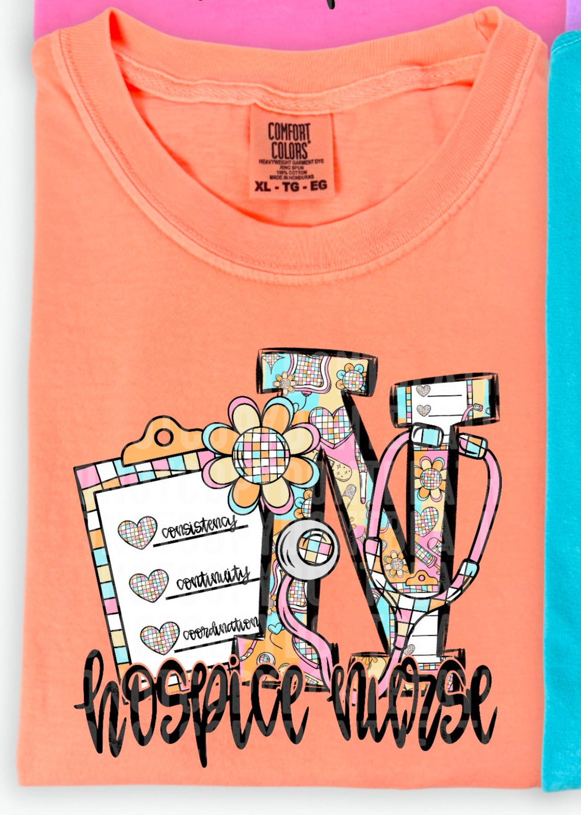 Retro Groovy Hospice Nurse (SDD) DTF transfer