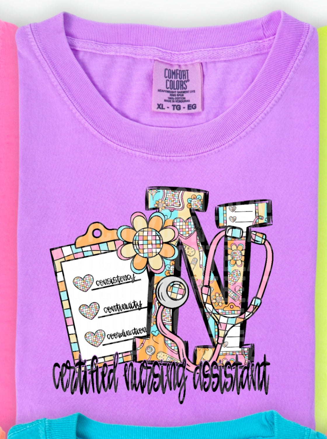 Retro Groovy Certified Nursing Assistant (SDD) DTF transfer