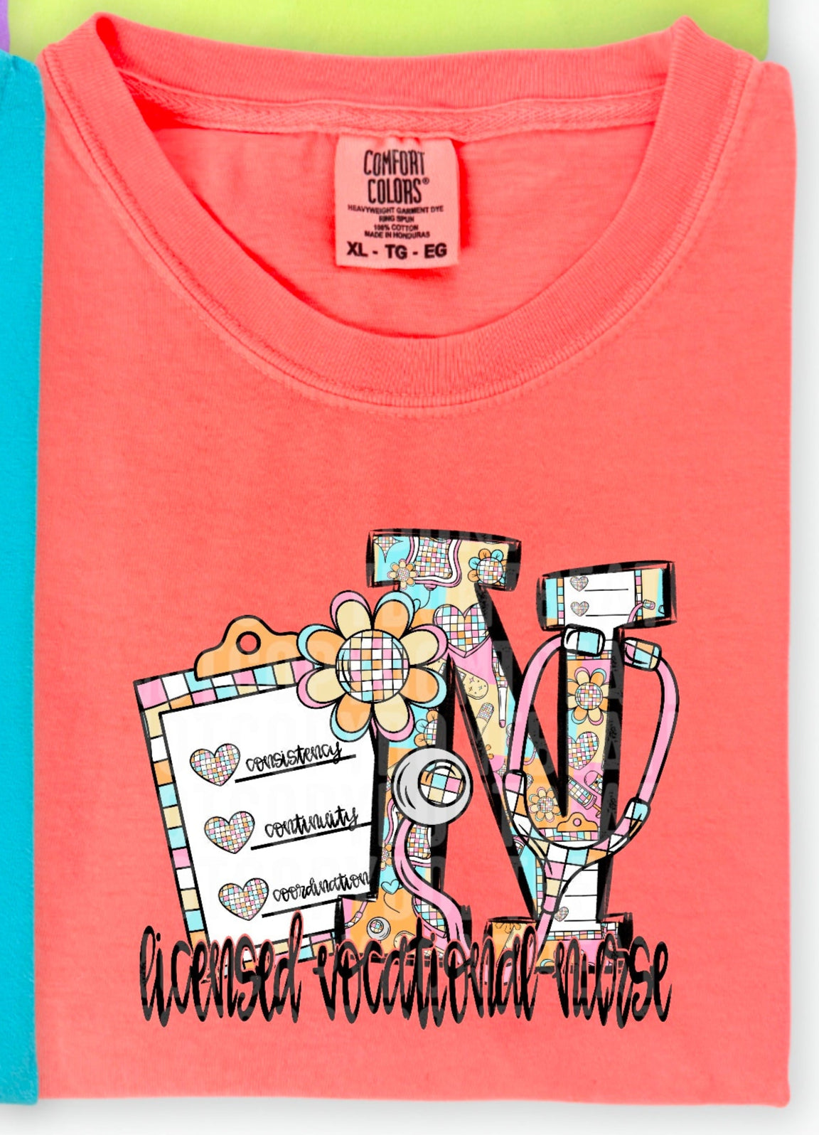 Retro Groovy Licensed Vocational Nurse (SDD) DTF transfer