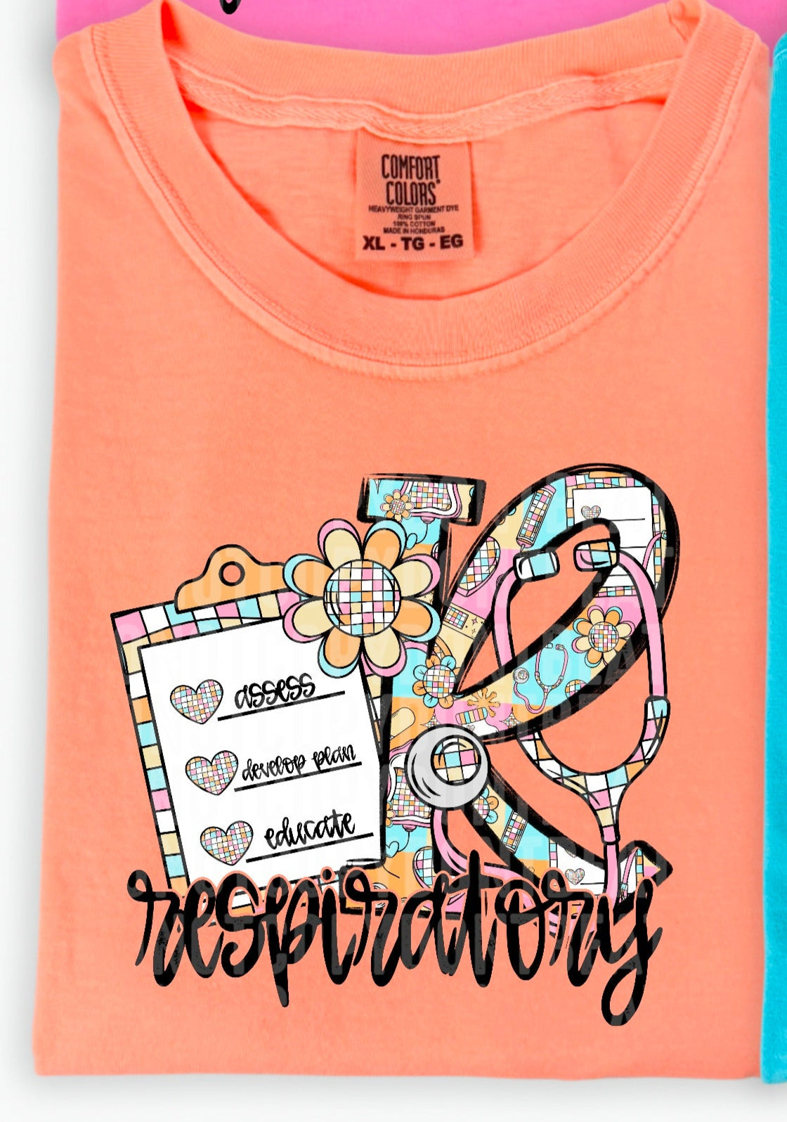 Retro Groovy Respiratory (SDD) DTF transfer