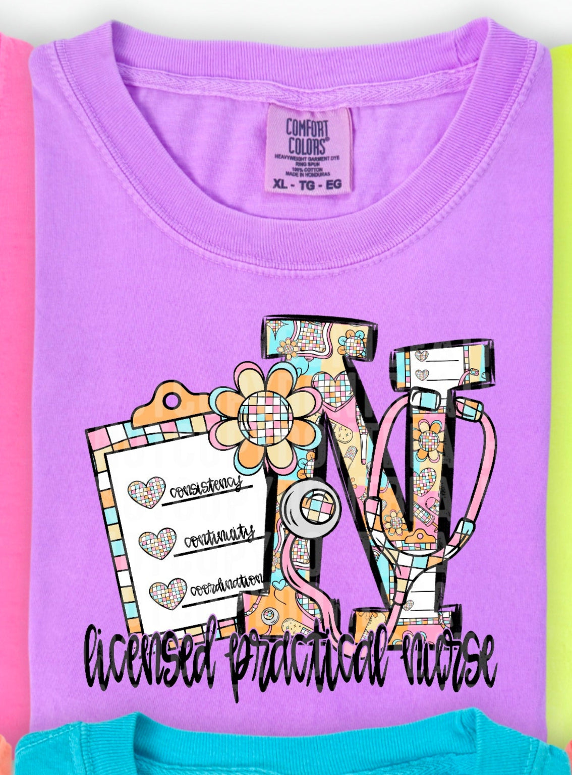 Retro Groovy Licensed Practical Nurse (SDD) DTF transfer