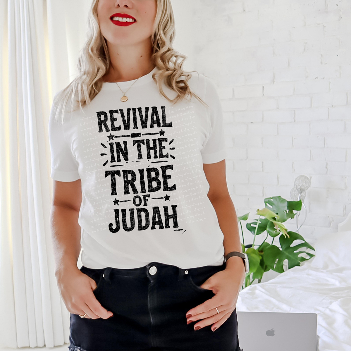 Revival In The Tribe Of Judah Black 81239 DTF Transfer