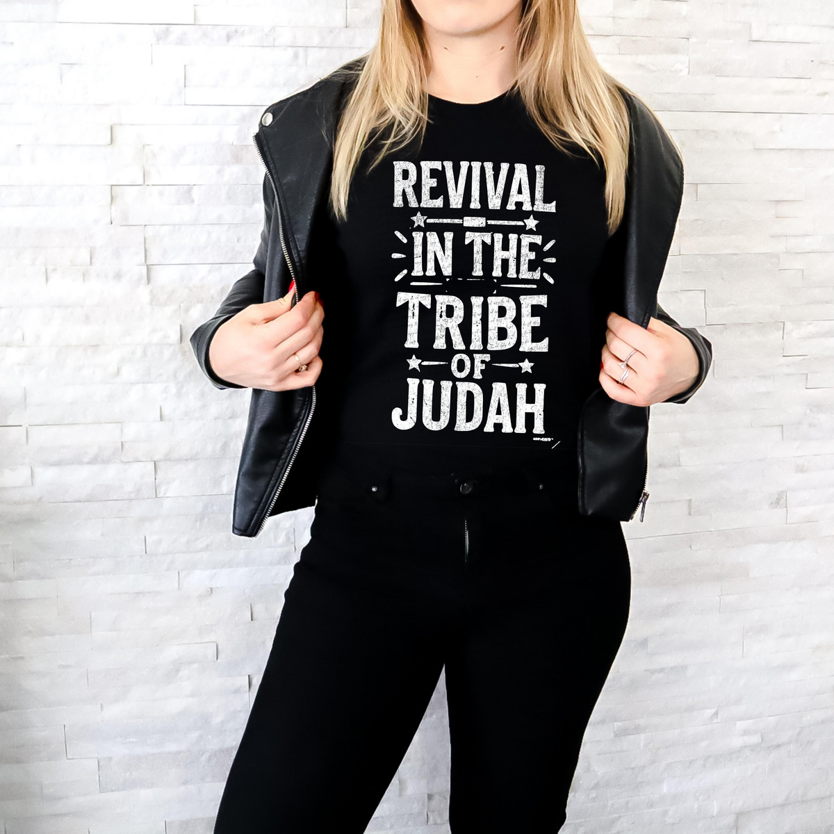 Revival In The Tribe Of Judah White 81240 DTF Transfer